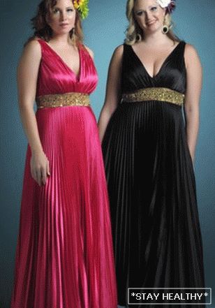 Vestido de noche perfecto para mujeres completas.