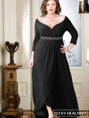 Vestido de noche perfecto para mujeres completas.