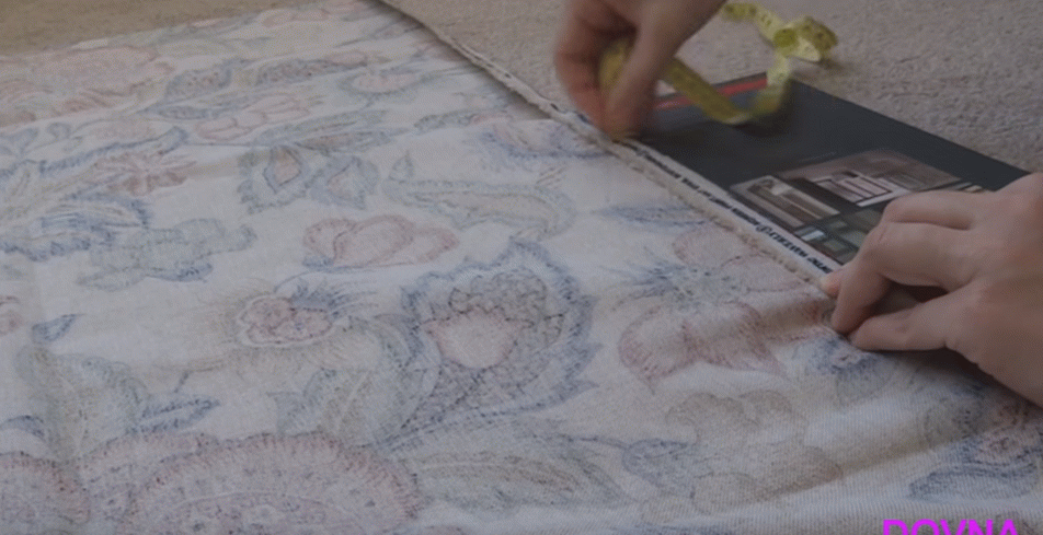 Cómo coser una cortina romana