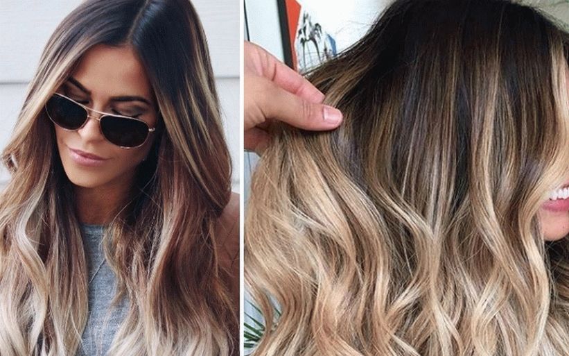 coloración del cabello balayazh foto