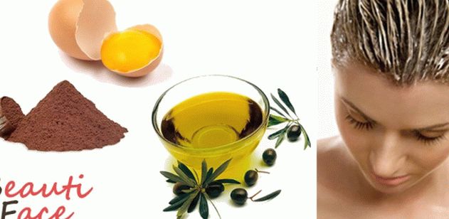 Máscara de pelo de huevo