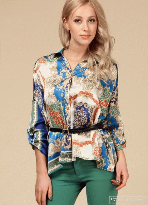 Blusas de raso de moda: modelos y estilos.