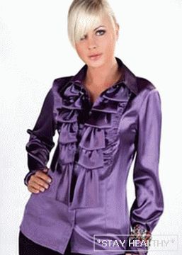 Blusas de raso de moda. Patrones de blusas de raso