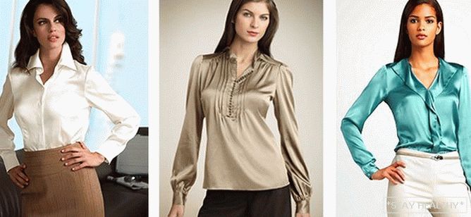Blusas de raso de moda: modelos y estilos.