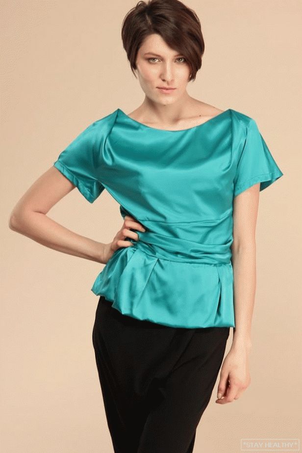 Blusas de raso de moda: modelos y estilos.