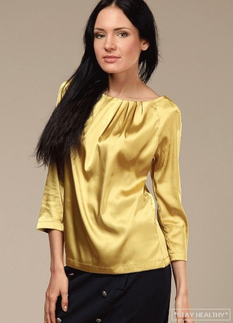 Blusas de raso de moda: modelos y estilos.