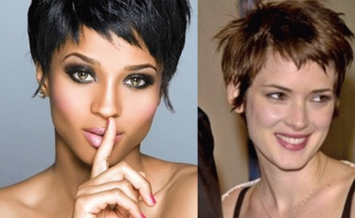 Cortes de pelo cortos con flequillo graduado