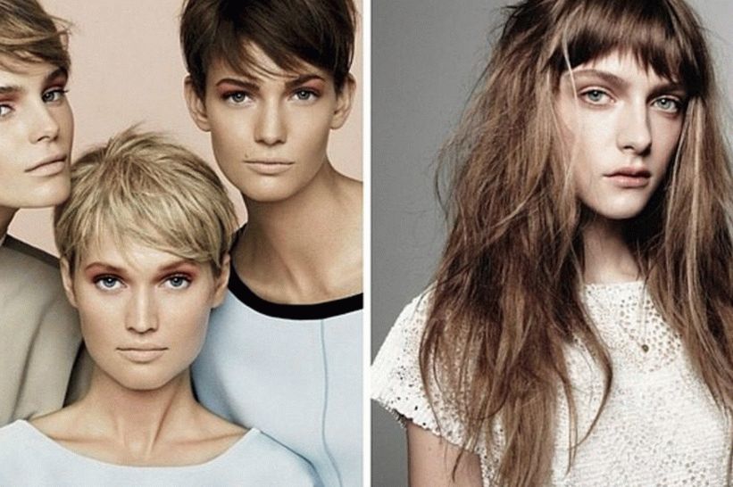 Flequillo rasgado de moda