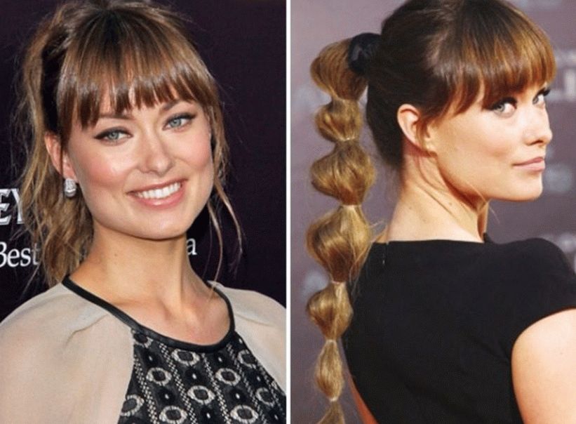 Hermosos peinados con flequillo recto