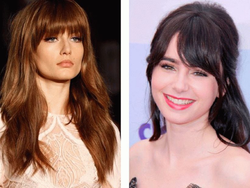 Hermoso flequillo con elegantes cortes de pelo