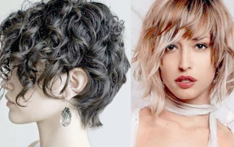 Cortes de pelo cortos con rizos