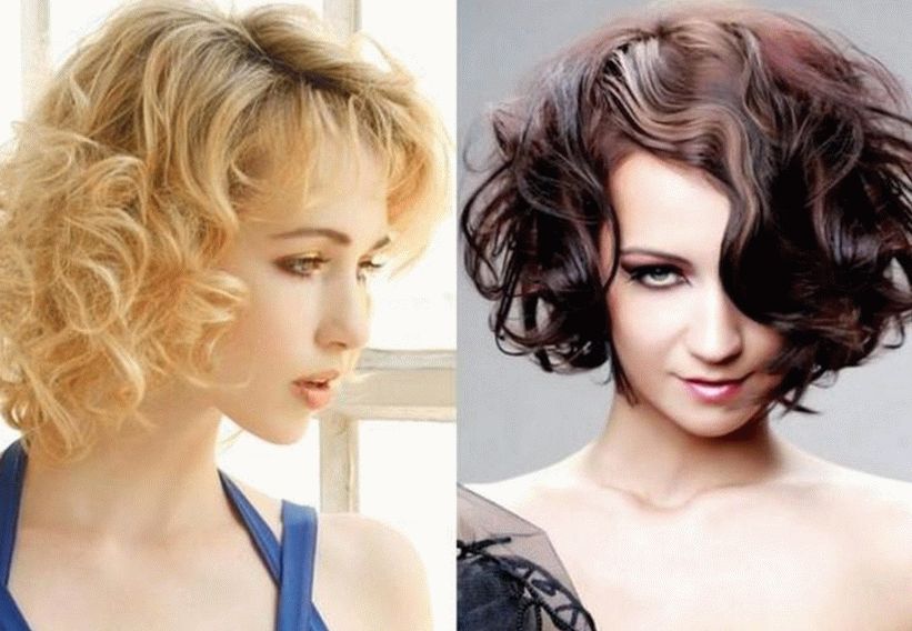 Peinado para cabello medio largo con rizos