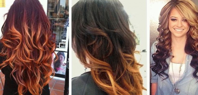 Rizos en el pelo largo