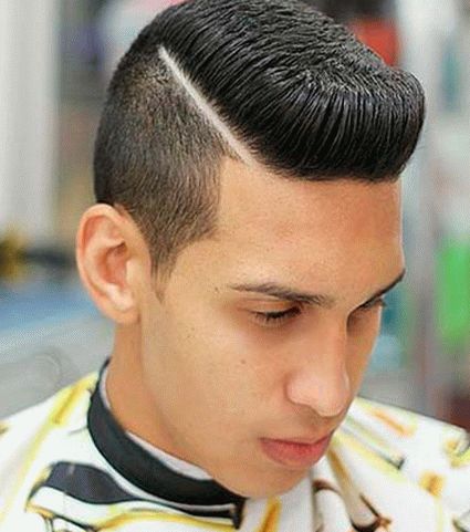 Pompadour de peinado para hombres